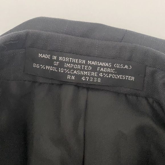 Jones New York Prima 120 Wool Blend Three Button Suit Jacket Sport Coat 44 - Picture 9 of 10